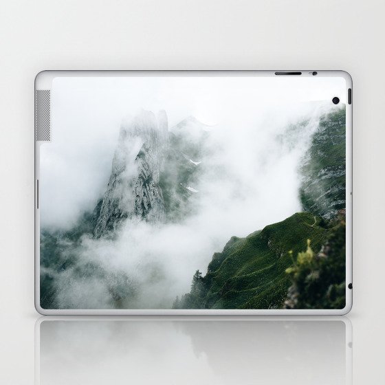 Mountain Range in the Fog Laptop & iPad Skin