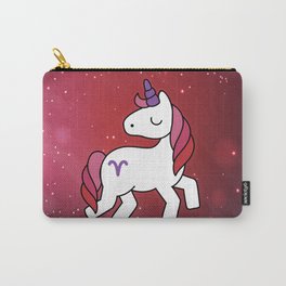 Aries Unicorn Zodiac Carry-All Pouch