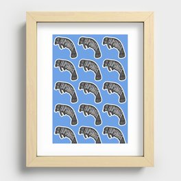 Oh, the huMANATEE pun Recessed Framed Print