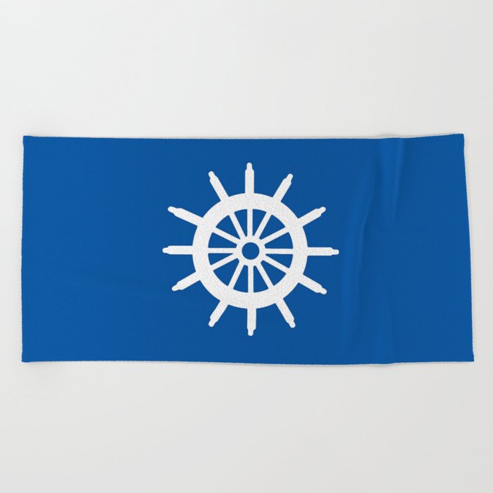 Ship's wheel 1 Beach Towel