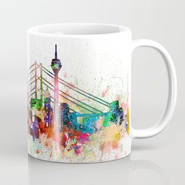 dusseldorf skyline artistic Coffee Mug
