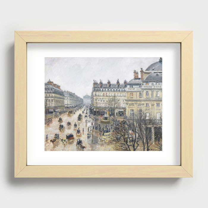 French Theater Square, Paris  Recessed Framed Print