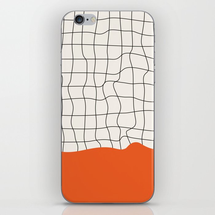 Flamingo Drip | Warp Grid: Off-White Day Edition iPhone Skin