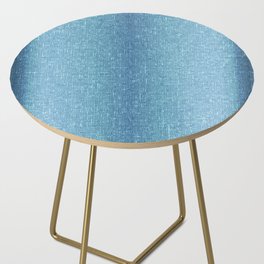 blue architectural glass texture look Side Table