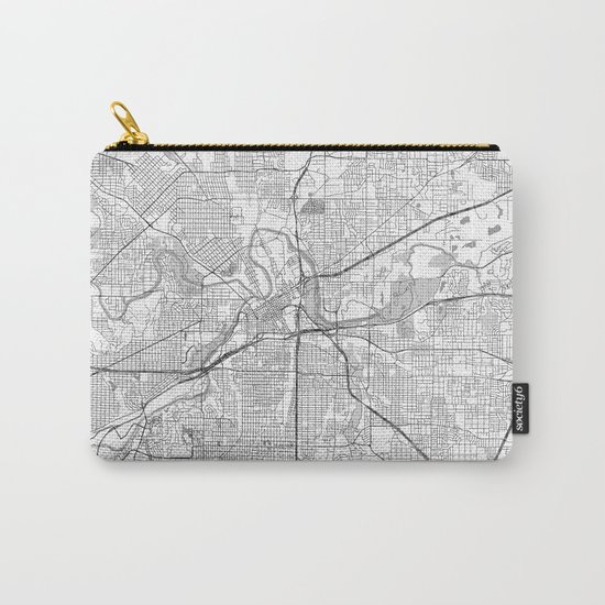 Fort Worth Map Line Carry-All Pouch