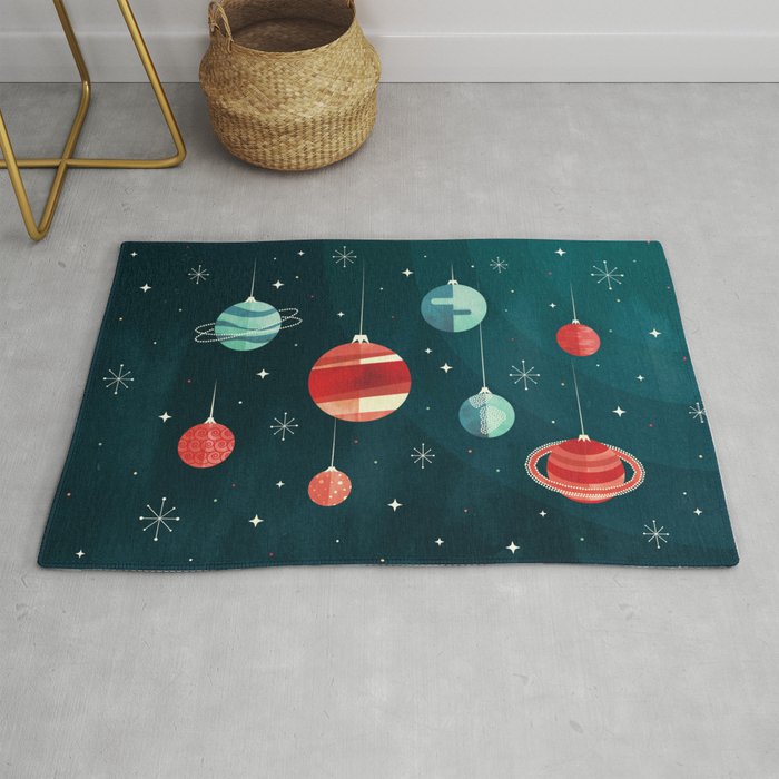 Joy to the Universe (in Teal) Rug
