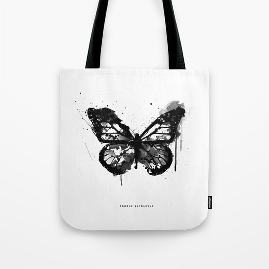 Black Monarch Tote Bag