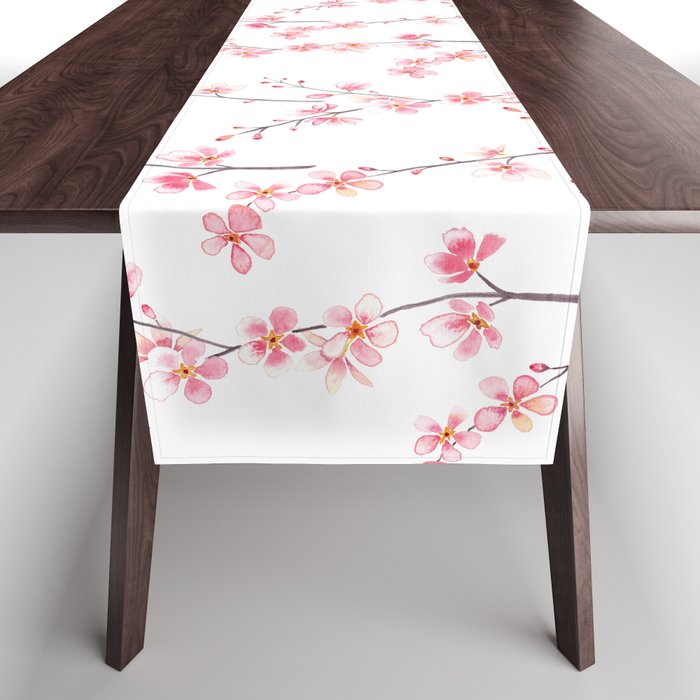 Spring Blossom in pink Table Runner