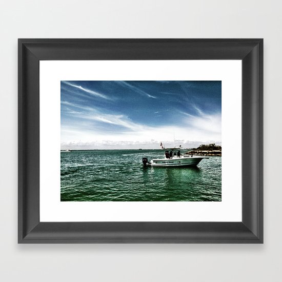 A cosmic current Framed Art Print