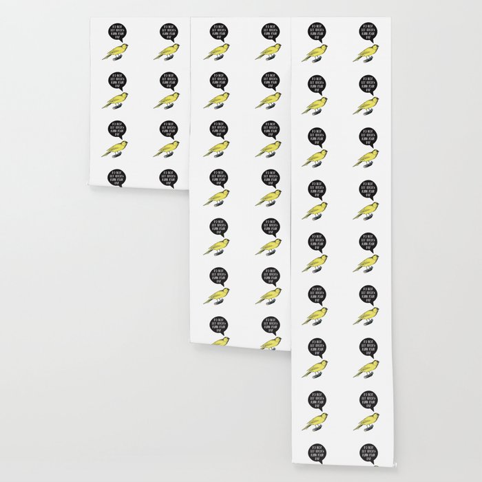 Yellow Bird Canary Funny Motivational Quote Do Not Let Idiots Ruin Your Day Wallpaper By Inogitna Society6