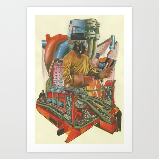 We penetrated deeper and deeper into the heart of darkness Art Print