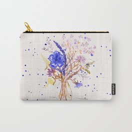 Vase with blue flowers Carry-All Pouch