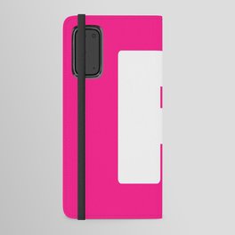 P (White & Dark Pink Letter) Android Wallet Case