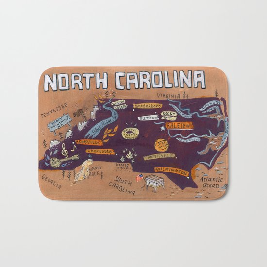 NORTH CAROLINA Bath Mat