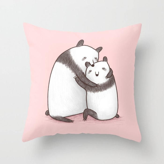 Panda Cuddle Throw Pillow
