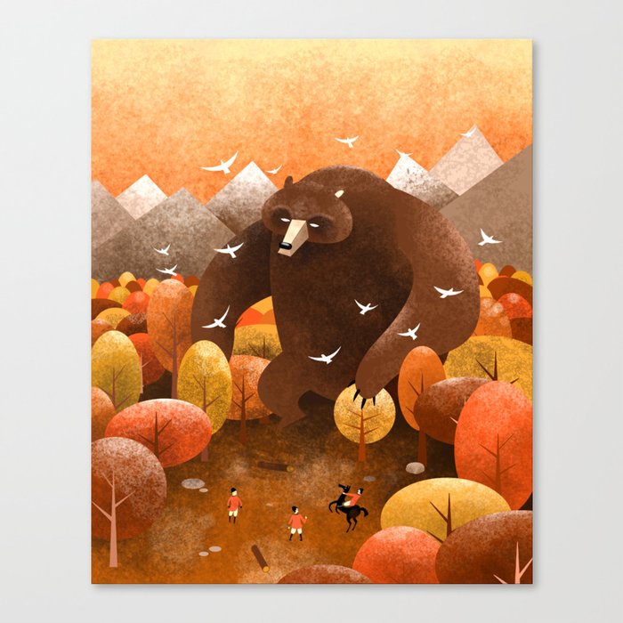 Giant bear Canvas Print