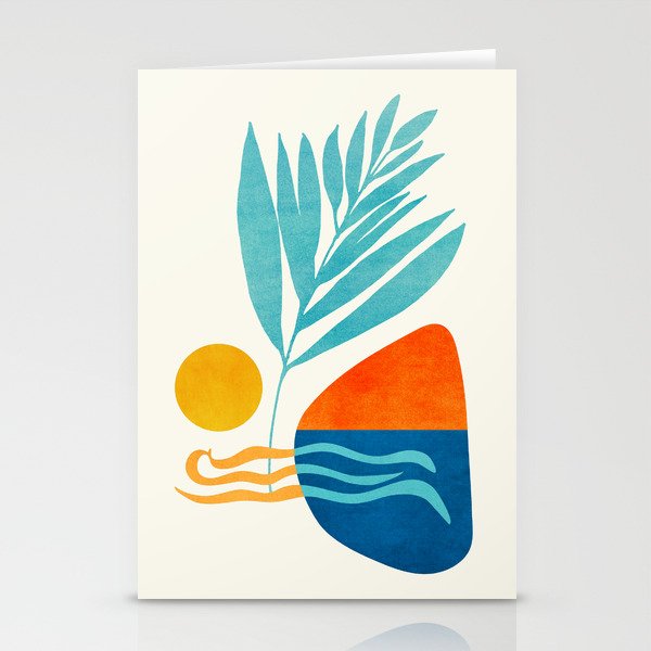 Modern Pop Abstract Landscape Stationery Cards