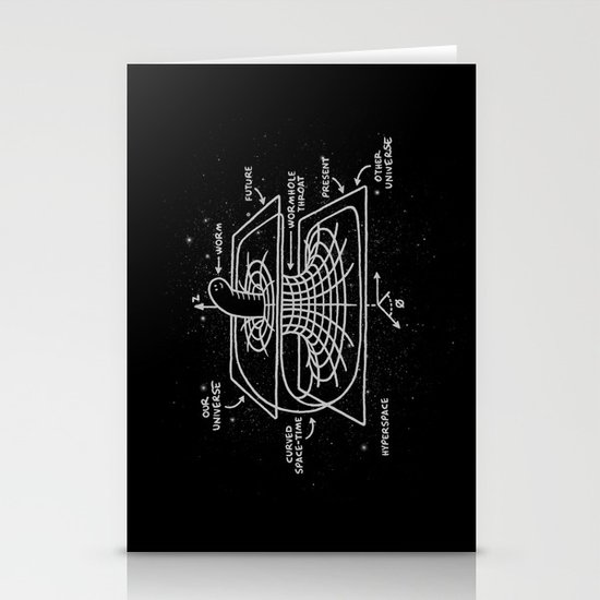 Cosmic Wormhole Stationery Cards