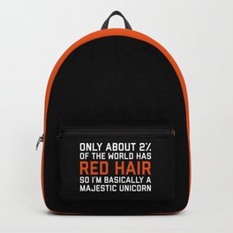 Red Hair Funny Quote Backpack | Quotes, Red, Funny, Trendy, Streetstyle, Edgy, Ginger, Slogan, Graphic Design, Digital 