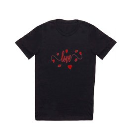 Love, Hearts T Shirt