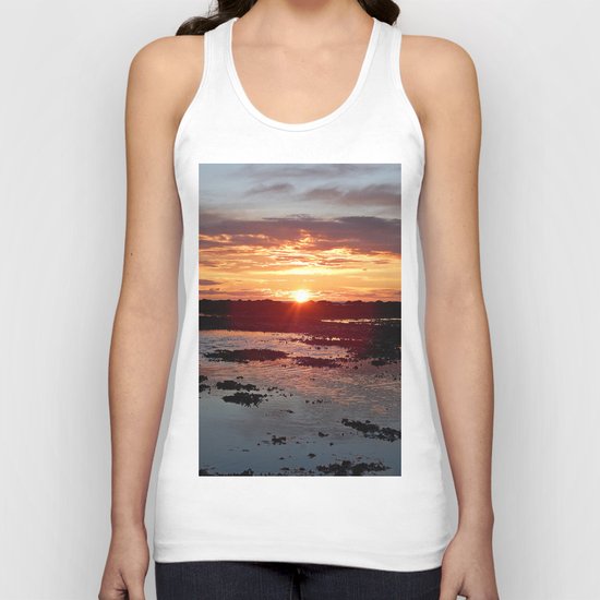 Sunset from the Beach Unisex Tank Top