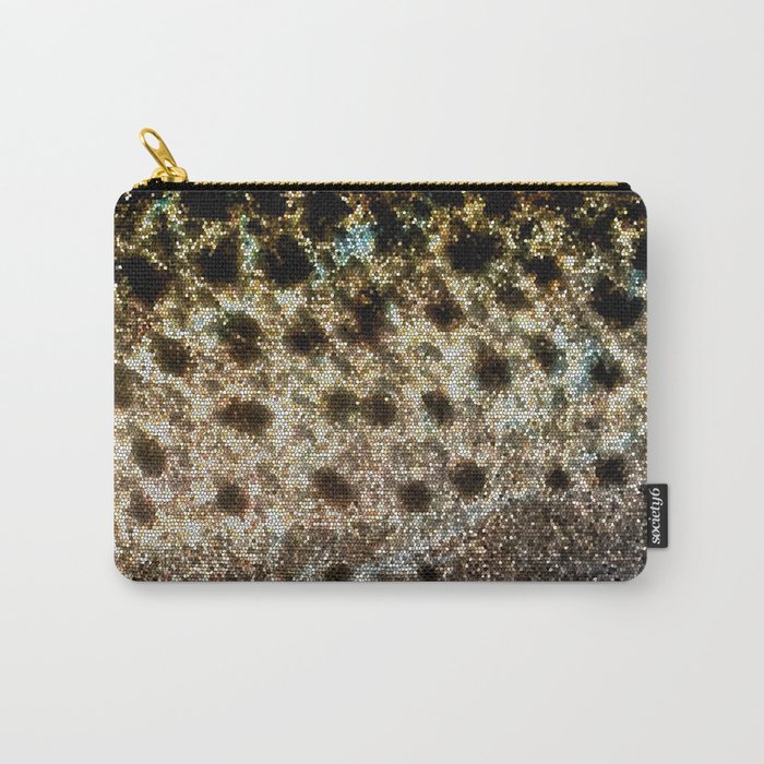 Trout Scales, Fish Scales II x Stained Glass Carry-All Pouch