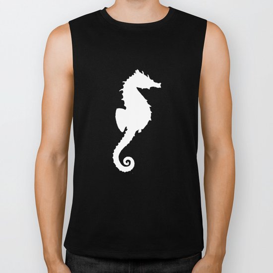 Seahorse teal Biker Tank