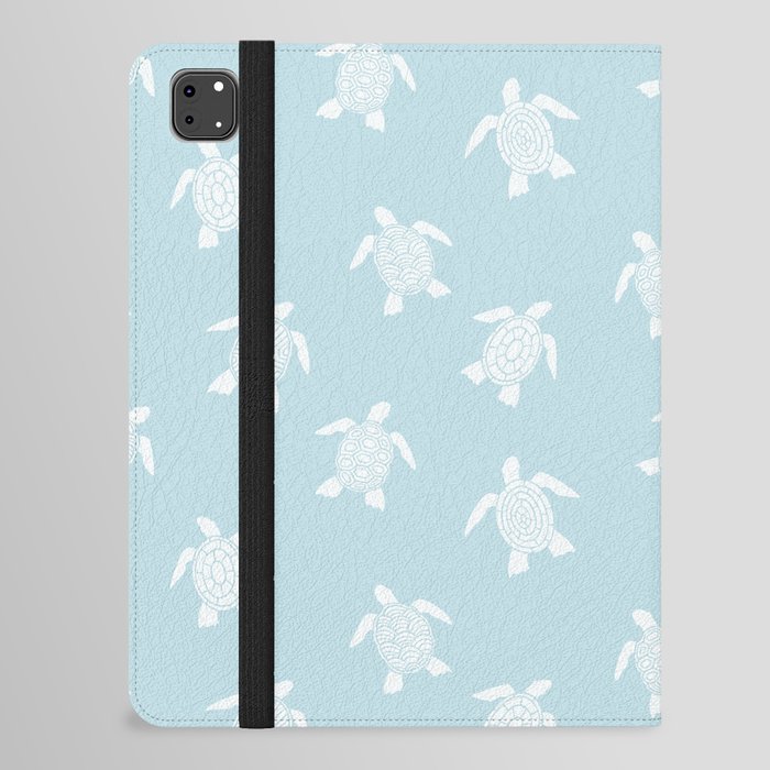 Sea Turtle pattern. Marine animal Digital Illustration Background iPad Folio Case