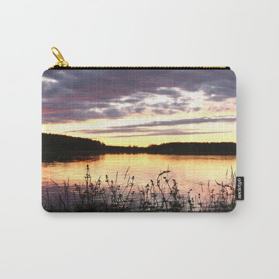 Sunset By The Lake Carry-All Pouch