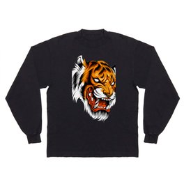 Angry Tiger Head Long Sleeve T-shirt