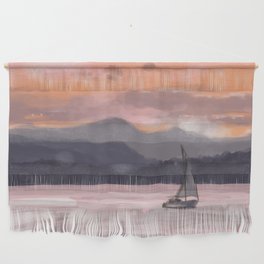 Sunset sail.  Wall Hanging