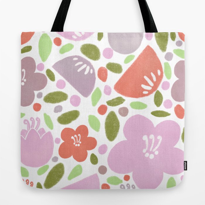 Art Tote Bag // Flowers / Birds / Nature / Colors