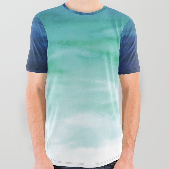Sea Glass All Over Graphic Tee