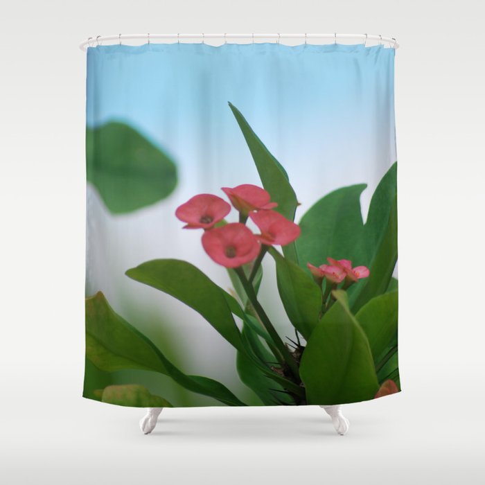 Maldives Flower Shower Curtain