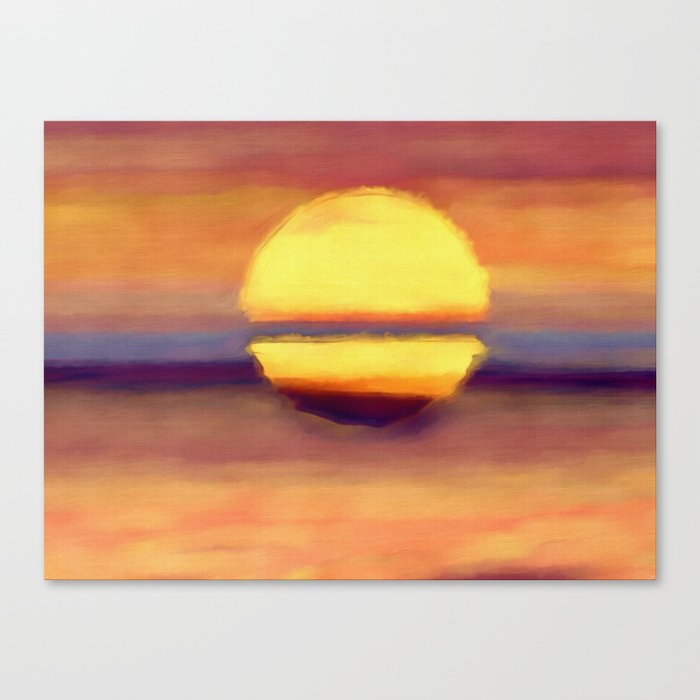 Sunset on the Water Canvas Print
