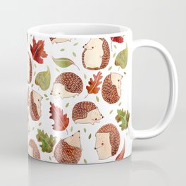 Autumn Hedgehogs Coffee Mug