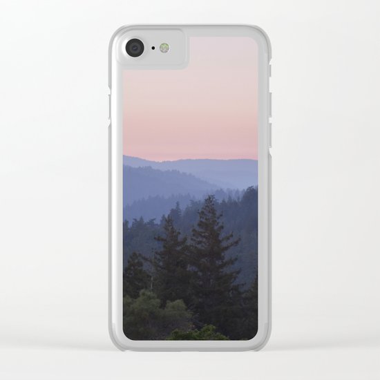 Sunset in the Santa Cruz Mountains Clear iPhone Case