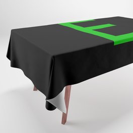 LETTER E (GREEN-BLACK) Tablecloth