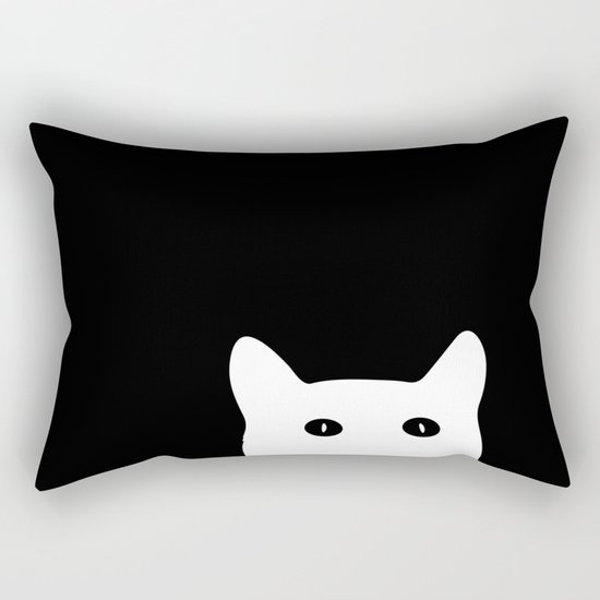 Sneaky Cat Rectangular Pillow