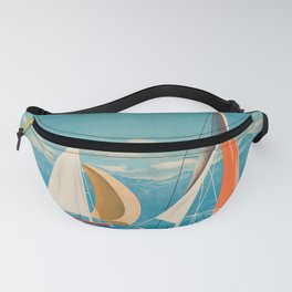 Werbeplakat lausanne ouchy. 1952 Fanny Pack