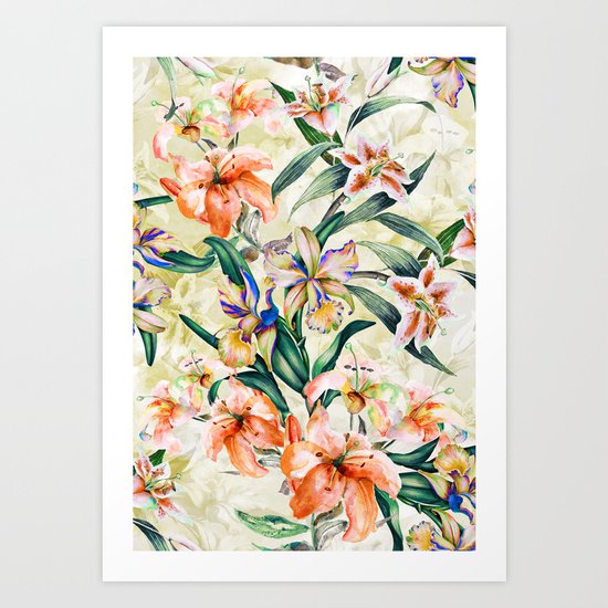 RPE Seamless Floral III Art Print