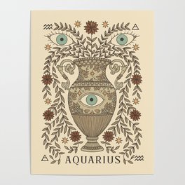 Aquarius, The Water Bearer  Poster