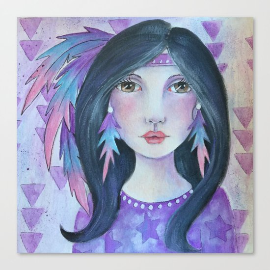 Indian Girl Canvas Print