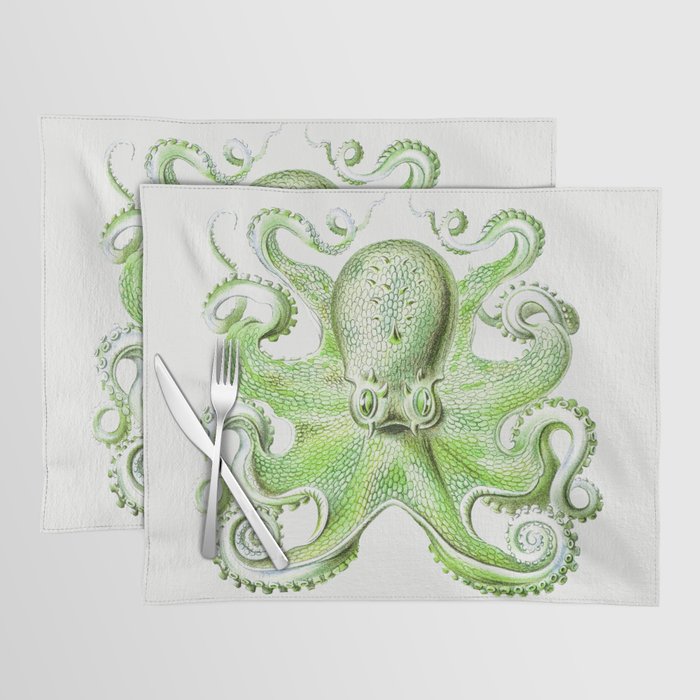 Vintage marine octopus - tropical waters Placemat