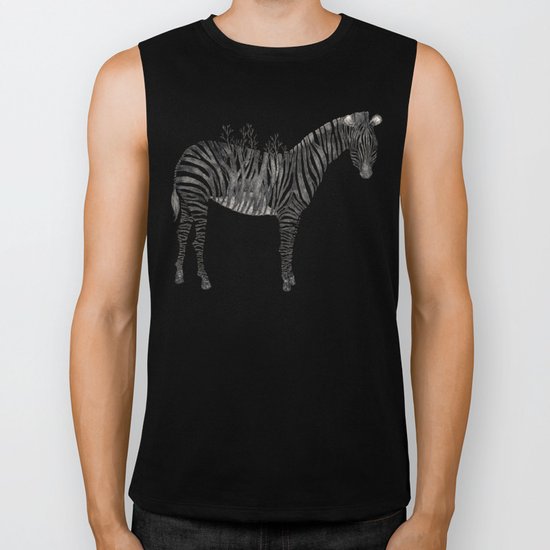 Zebra Biker Tank