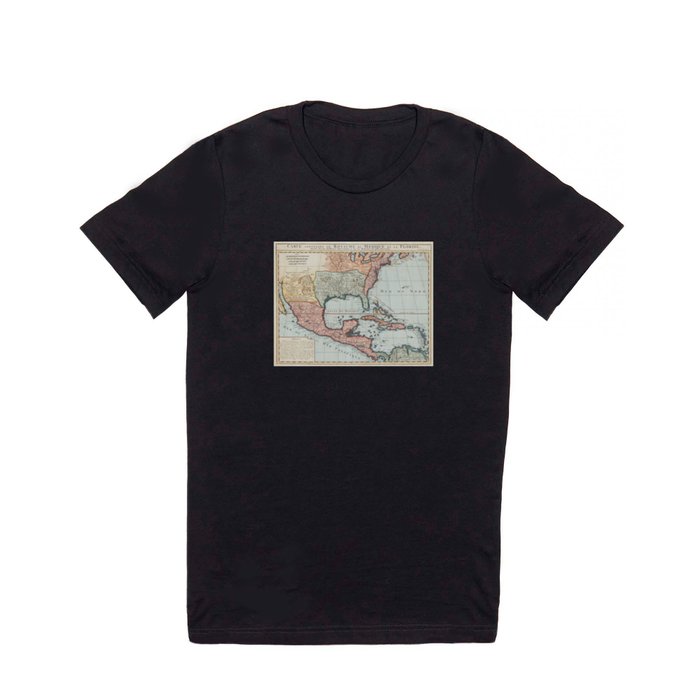 Vintage Map of The Gulf of Mexico (1732) T Shirt