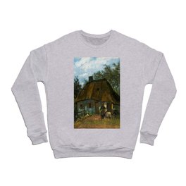 Vincent van Gogh Farmhouse in Nuenen Village, 1885  Crewneck Sweatshirt