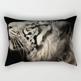Animal tee vintage graphic design Rectangular Pillow