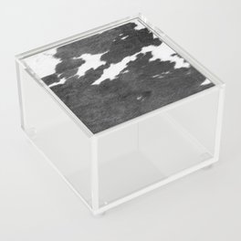 Monochrome Cowhide Composition Acrylic Box