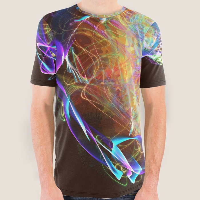 Abstract sun print tee clearance
